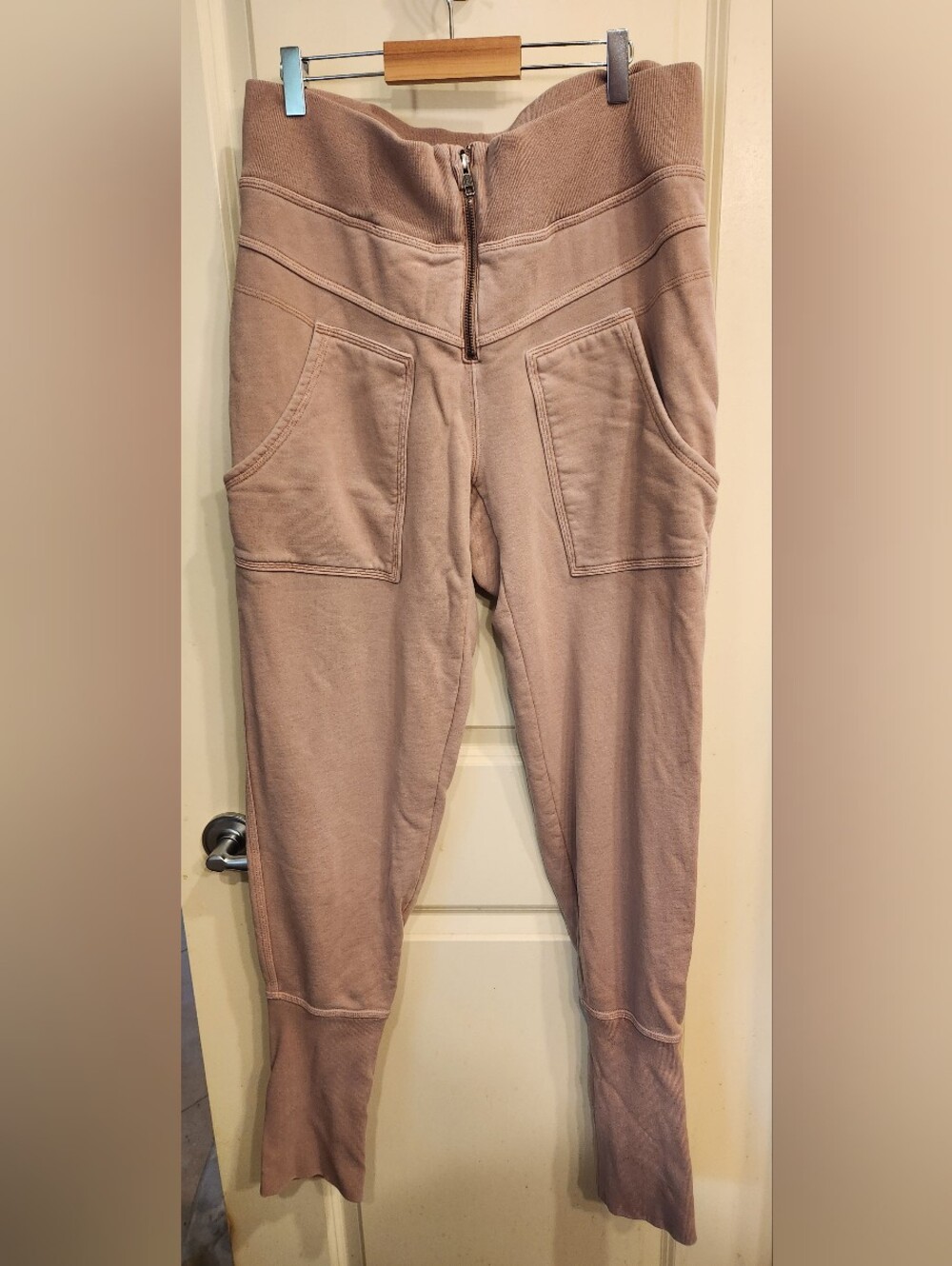 FP Movement by Free People Mauve High-Rise Zip Front Joggers